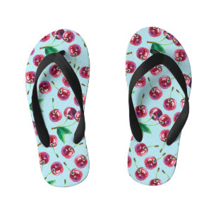 Chanclas Para Niños Fresas acuáticas modernas: Jugoso patrón de cereza
