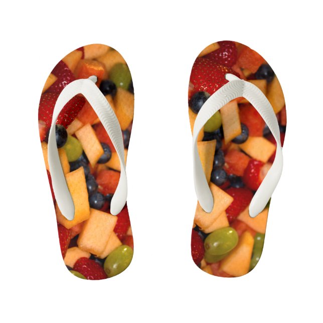 Chanclas Para Niños Fruit Salad Fun Fruity Food Photography (Plantilla)