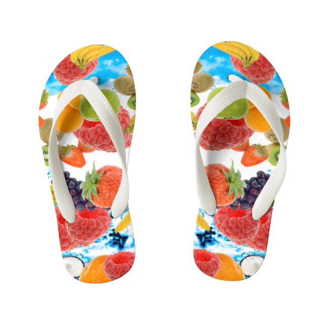 Chanclas Para Niños Frutas (Plantilla)