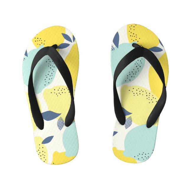 Chanclas Para Niños Frutos cítricos, vibrante y sin fisuras. (Plantilla)
