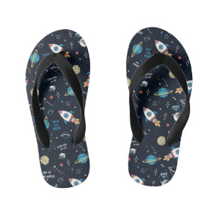 Chanclas Para Niños Fuera de este patrón espacial mundial