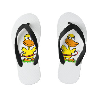 Chanclas Para Niños Funny duck hula hoop | Elegir color de fondo