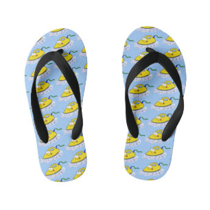 Chanclas Para Niños Funny ilustracion de lavandería de hierro personal