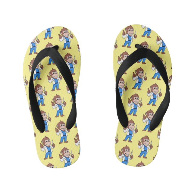 Chanclas Para Niños Funny orangutan ape personalizado médica (Plantilla)