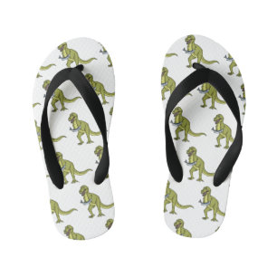 Chanclas Para Niños Funny T rex dinosaur ilustracion