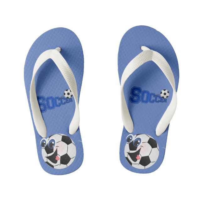 Chanclas Para Niños Fútbol - Flip Flops de niños (Plantilla)