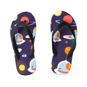 Chanclas Para Niños Galaxia Estrella del Planeta Espacial