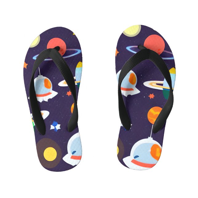 Chanclas Para Niños Galaxia Estrella del Planeta Espacial (Plantilla)