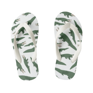 Chanclas Para Niños Gálibo del patrón de cocodrilo de ligador corto