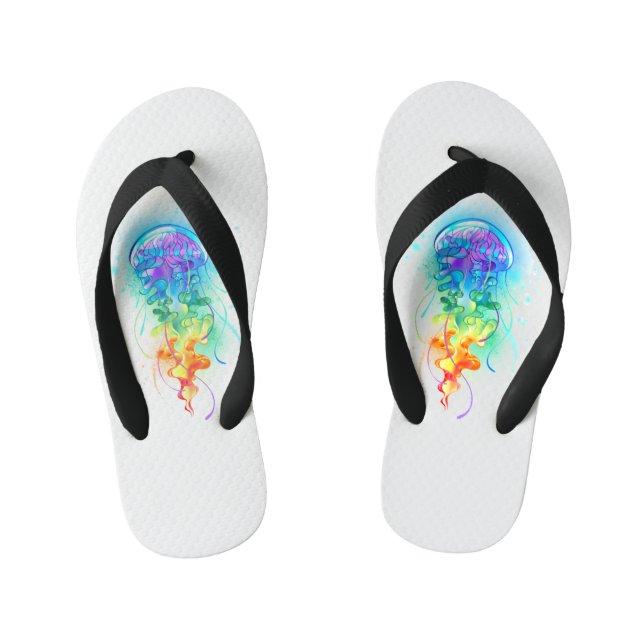 Chanclas Para Niños Gallito arcoiris (Plantilla)