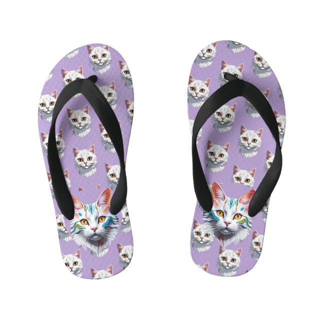 Chanclas Para Niños Gato (Plantilla)