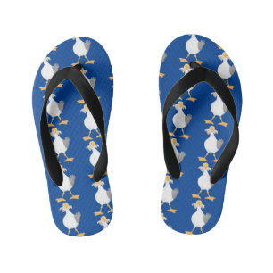 Chanclas Para Niños Gaviota divertida con personalizado de patatas fri