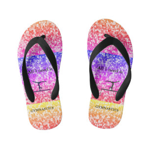 Chanclas Para Niños GIMNASTICS Flip Flops de color arcoiris para niños