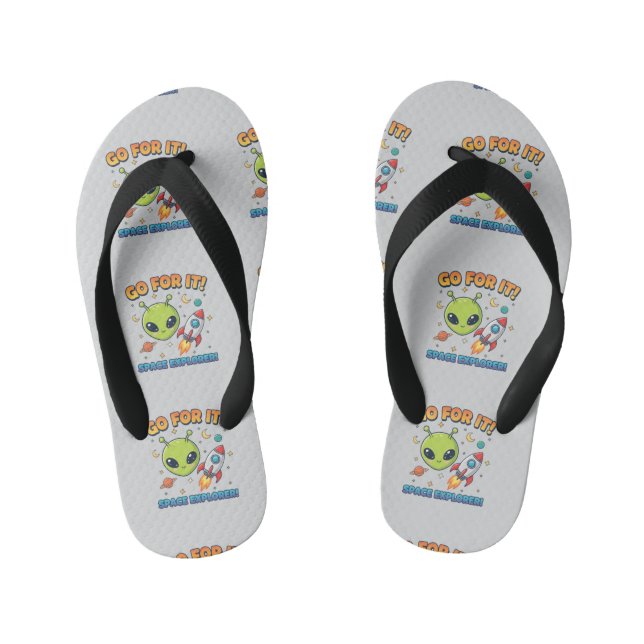 Chanclas Para Niños "Go For It!" Space Explorer (Plantilla)
