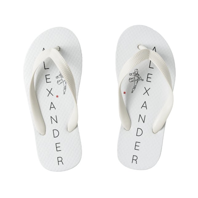 Chanclas Para Niños Gougounes TONGS TAEKWONDO DWICHAGI back kick 02 (Plantilla)