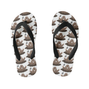 Chanclas Para Niños Gracioso gopher digging personalizado ilustracion