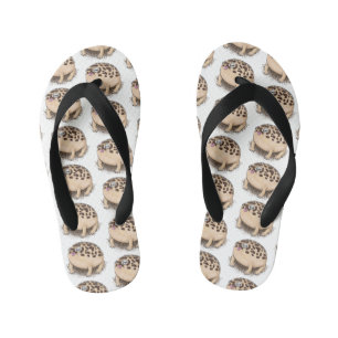 Chanclas Para Niños Gracioso ilustracion personalizado de rana de lluv