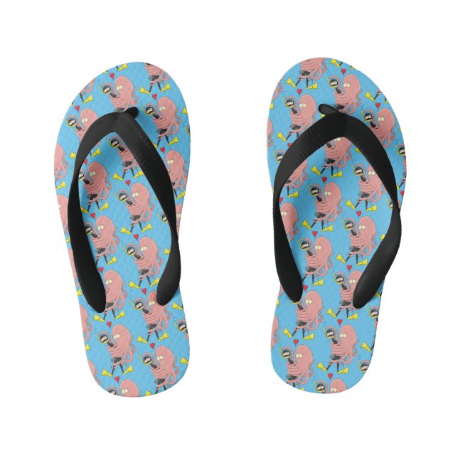 Chanclas Para Niños Gracioso pulpo abrazos buceo humor personalizado (Plantilla)
