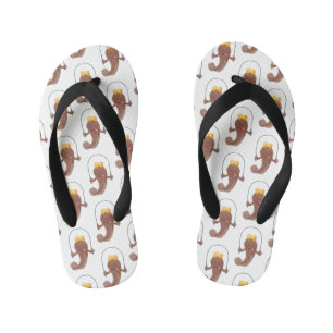 Chanclas Para Niños Gracioso saltando a la personalizado de pescado de