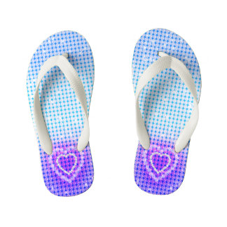 Chanclas Para Niños Gradiente de azul morado glamour
