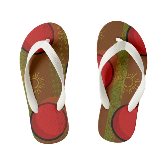 Chanclas Para Niños Gráfico de patrón (Plantilla)