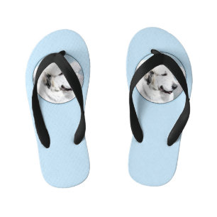 Chanclas Para Niños Gran pintura en los Pirineos - Arte original del p