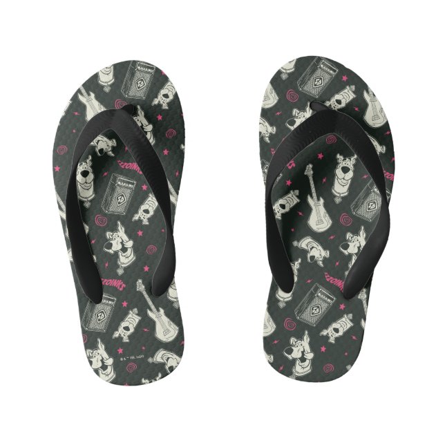 Chanclas Para Niños Guitarra de Punk Scooby-Doo y patrón de amp (Plantilla)