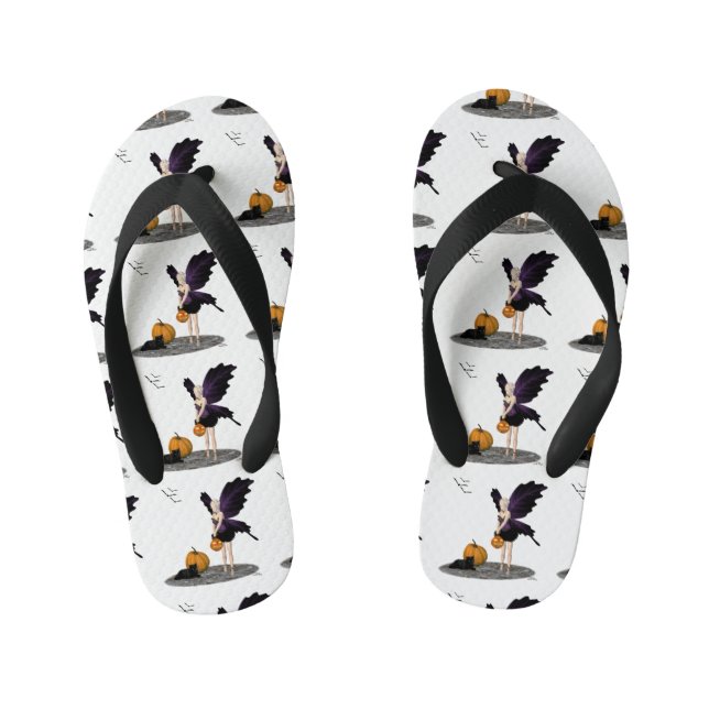 Chanclas Para Niños Halloween Halloween Con Calabaza Flip Flops (Plantilla)