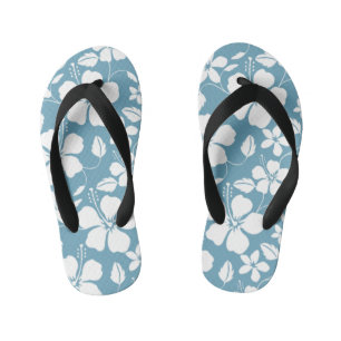 CHANCLAS PARA NIÑOS HAWAIIAN HULA (HIBISCUS) AZUL RETRASO