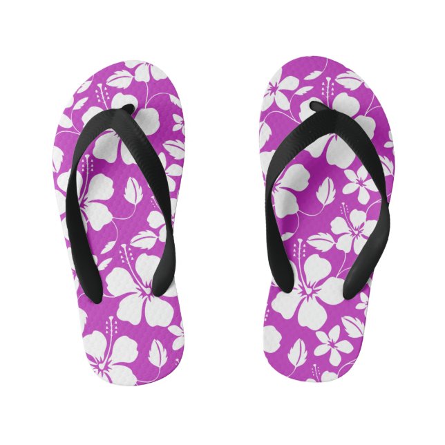 CHANCLAS PARA NIÑOS HAWAIIAN HULA (HIBISCUS) BERRY (Plantilla)