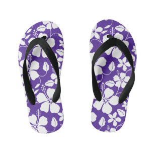 CHANCLAS PARA NIÑOS HAWAIIAN HULA (HIBISCUS) PURPLE
