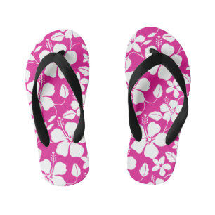CHANCLAS PARA NIÑOS HAWAIIAN HULA (HIBISCUS) ROPA CALIENTE