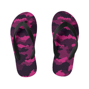 Chanclas Para Niños Hexagonal de camuflaje, fondo de textura militar