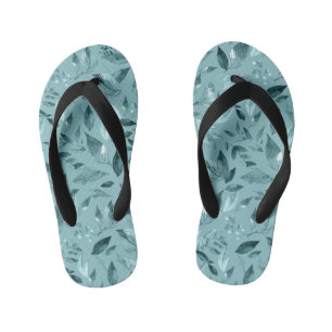 Chanclas Para Niños Hojas caídas de agua 2