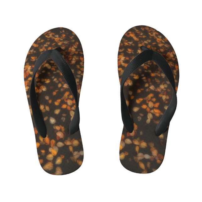 Chanclas Para Niños hojas de otoño (Plantilla)