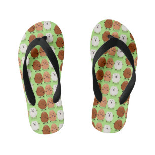 Chanclas Para Niños Huevos kawaii lindo ilustracion personalizado dive