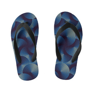 Chanclas Para Niños Ilusión óptica de círculos metálicos, patrón sin f