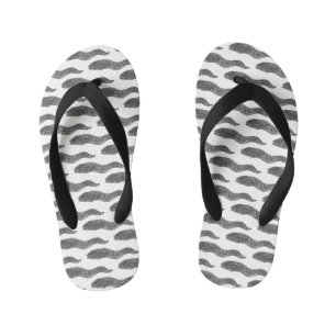 Chanclas Para Niños Ilustracion de personalizado de anguila negra con 