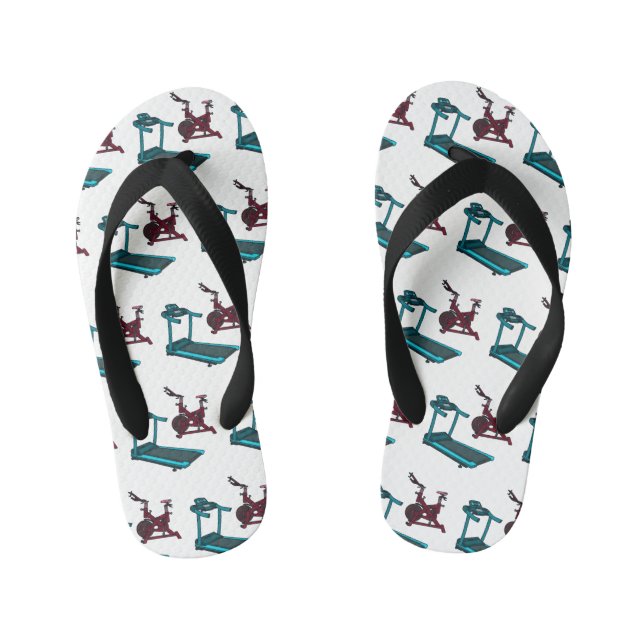 Chanclas Para Niños Ilustracion de personalizado de bicicletas de hila (Plantilla)