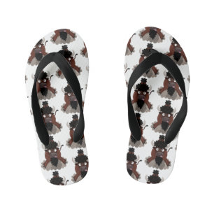 Chanclas Para Niños Ilustracion de personalizado de bisontes búfalos d