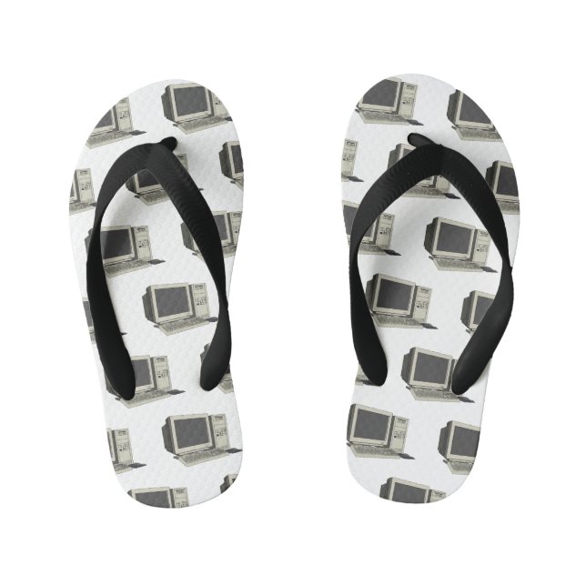 Chanclas Para Niños Ilustracion de personalizado de equipos (Plantilla)