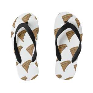 Chanclas Para Niños Ilustracion de personalizado de la flauta de pan /