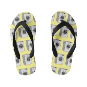 Chanclas Para Niños Ilustracion de personalizado de lavadora