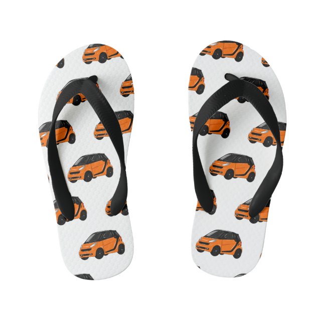 Chanclas Para Niños Ilustracion de personalizado de micro coches (Plantilla)