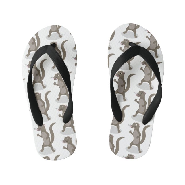 Chanclas Para Niños Ilustracion de personalizado de mongosis suave (Plantilla)