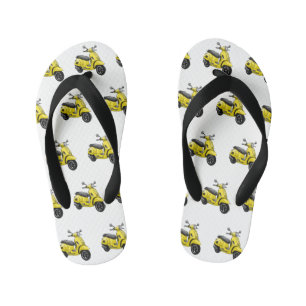 Chanclas Para Niños Ilustracion de personalizado de motocicleta con ci