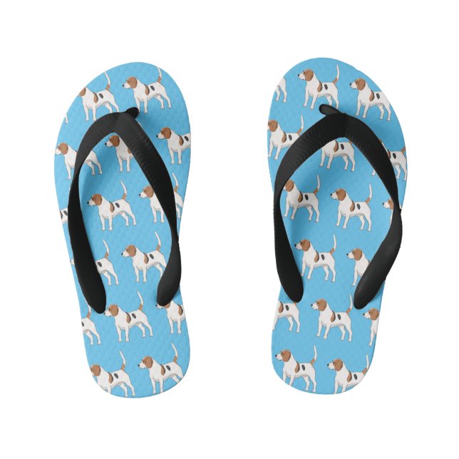 Chanclas Para Niños Ilustracion de personalizado de perro Beagle (Plantilla)