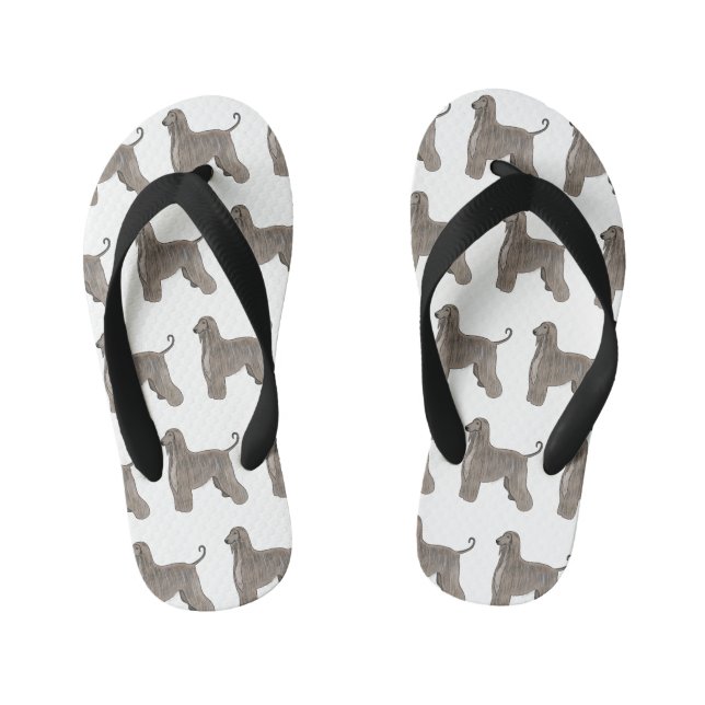 Chanclas Para Niños Ilustracion de personalizado de perro de perro per (Plantilla)