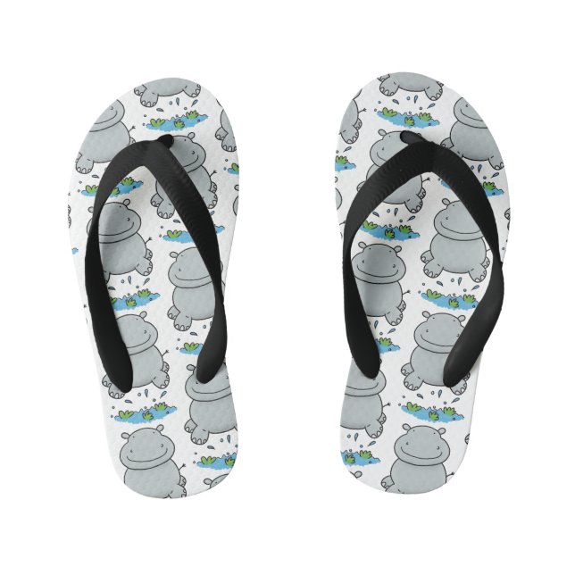 Chanclas Para Niños Ilustracion de personalizado de puenteo agudo (Plantilla)