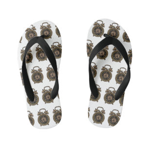 Chanclas Para Niños Ilustracion de personalizado de reloj de alarma